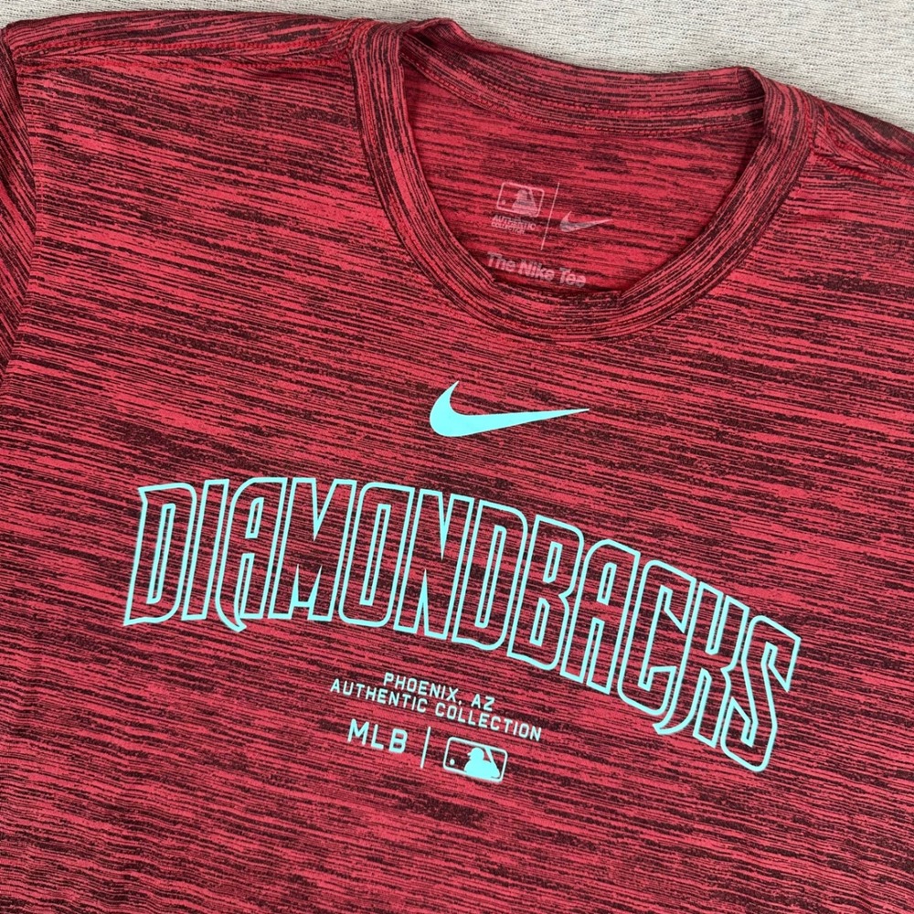 Nike Arizona Diamondbacks Shirt Mens M Red MLB Authentic Collection Red Dri-FIT